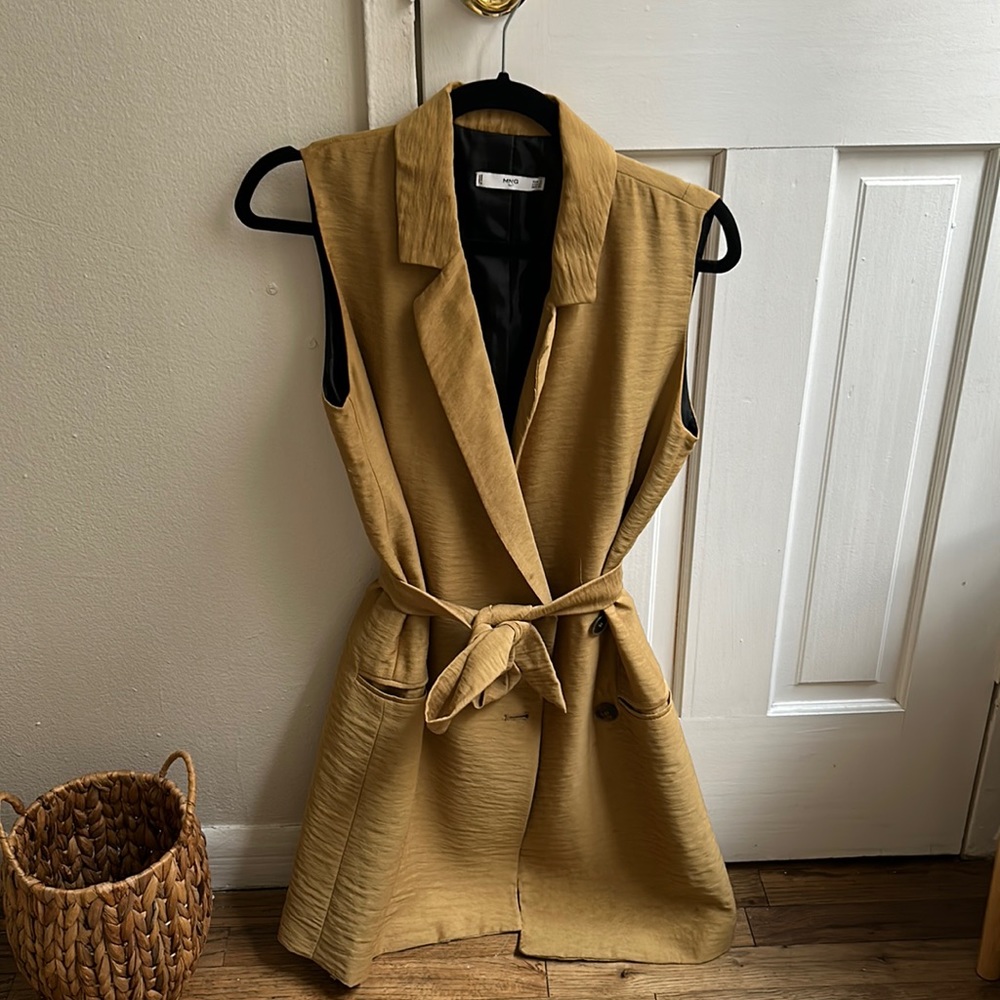 Mango front tie dress